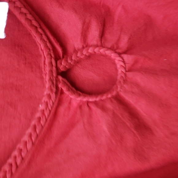 Old Navy Orange Rust braided trim tank keyhole design NWT NEW XL - Picture 2 of 5